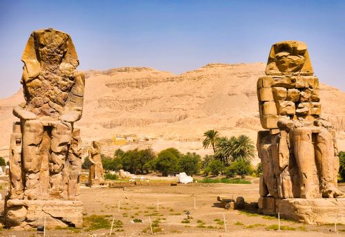 What is Colossi of Memnon in Cairo 