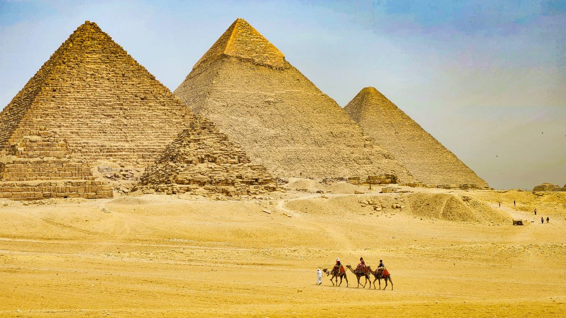 Egypt Pyramids of Giza and Sphinx on a Camel Ride